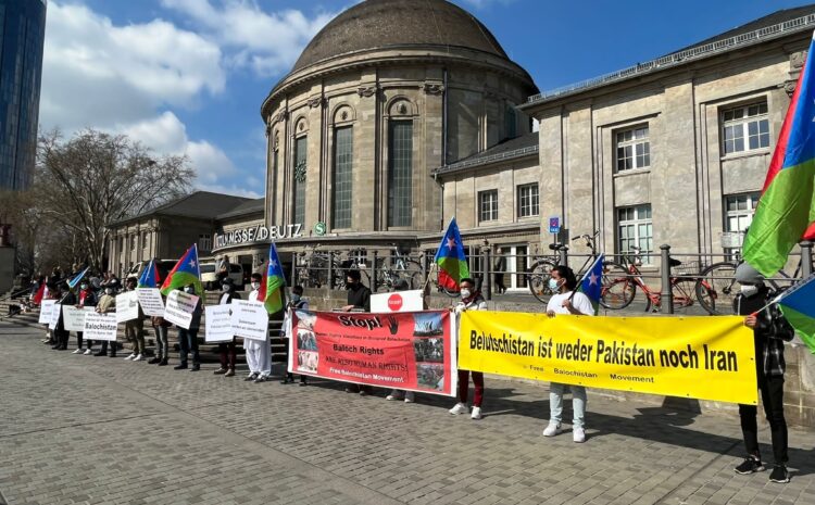  Free Balochistan Movement held a protest rally on 27 March in the Cologne city of Germany