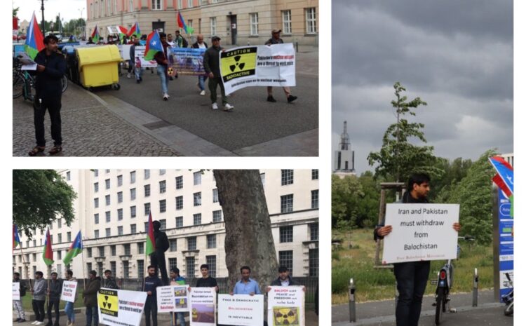  Free Balochistan Movement organised protests in Germany and Britain against Pakistani nuclear tests in Balochistan