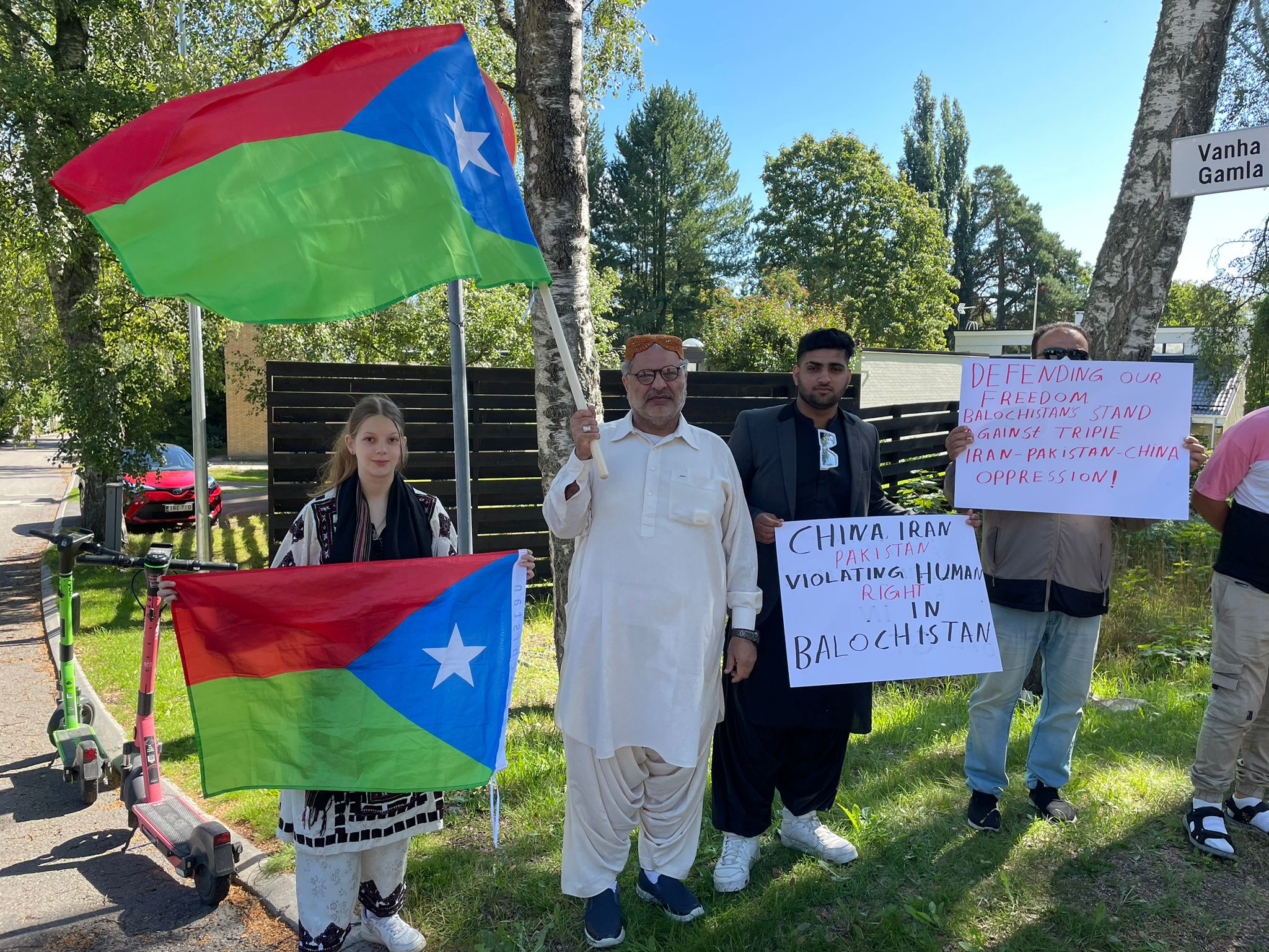 Free Balochistan Movement Protests In Front Of Chinese Embassy In ...