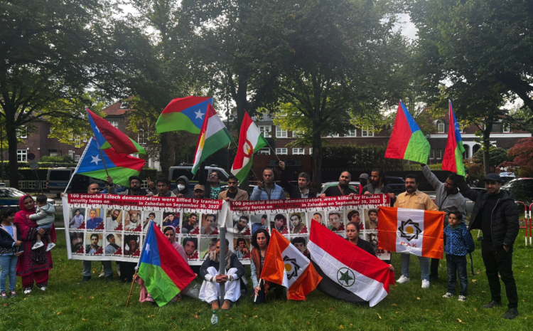  Free Balochistan Movement staged a protest demonstration in front of Iranian Consulate in Hamburg